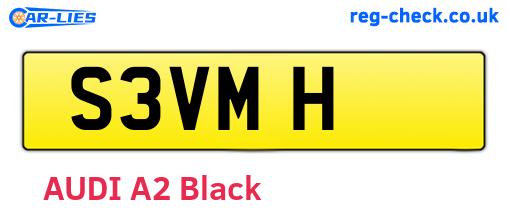 S3VMH are the vehicle registration plates.
