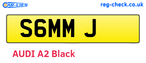 S6MMJ are the vehicle registration plates.