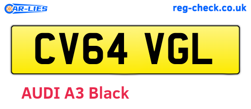 CV64VGL are the vehicle registration plates.