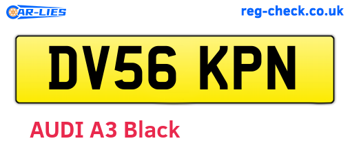 DV56KPN are the vehicle registration plates.