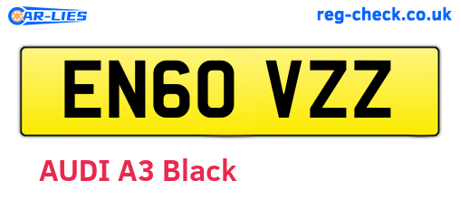 EN60VZZ are the vehicle registration plates.
