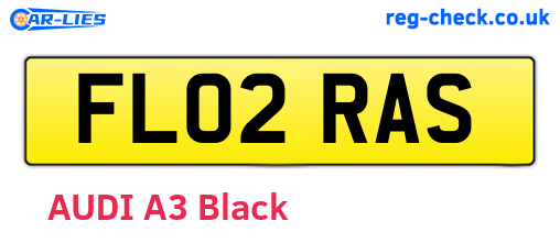 FL02RAS are the vehicle registration plates.
