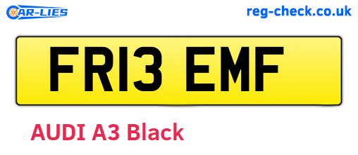 FR13EMF are the vehicle registration plates.