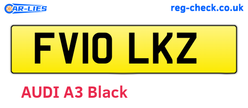 FV10LKZ are the vehicle registration plates.