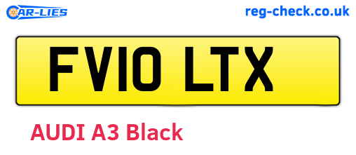 FV10LTX are the vehicle registration plates.