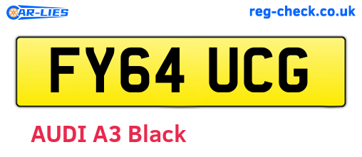 FY64UCG are the vehicle registration plates.