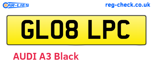 GL08LPC are the vehicle registration plates.