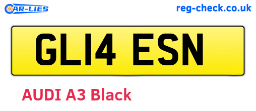 GL14ESN are the vehicle registration plates.