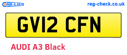 GV12CFN are the vehicle registration plates.