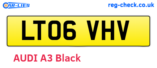 LT06VHV are the vehicle registration plates.