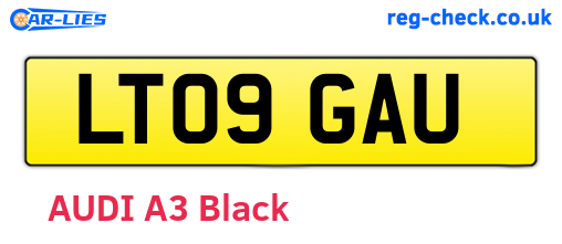 LT09GAU are the vehicle registration plates.