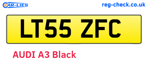 LT55ZFC are the vehicle registration plates.