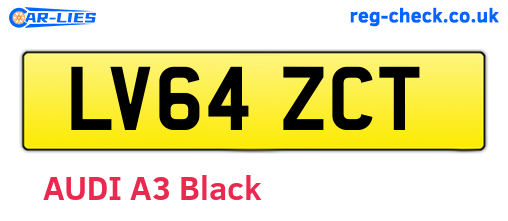 LV64ZCT are the vehicle registration plates.