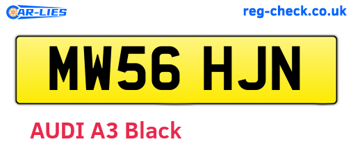 MW56HJN are the vehicle registration plates.