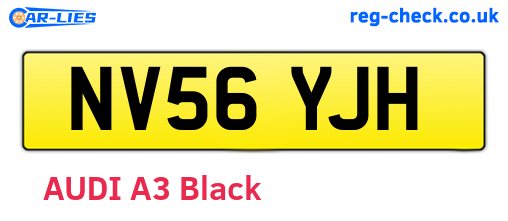 NV56YJH are the vehicle registration plates.