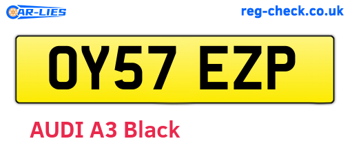 OY57EZP are the vehicle registration plates.
