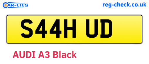 S44HUD are the vehicle registration plates.