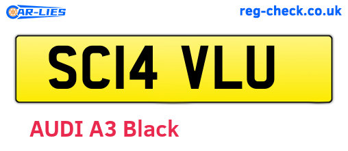 SC14VLU are the vehicle registration plates.