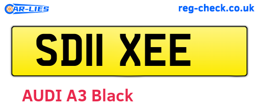 SD11XEE are the vehicle registration plates.