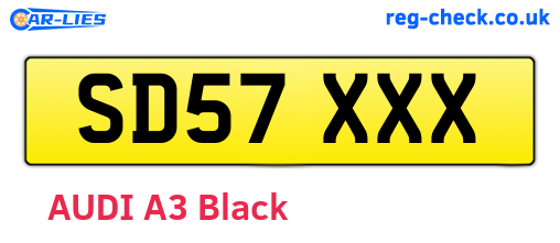 SD57XXX are the vehicle registration plates.