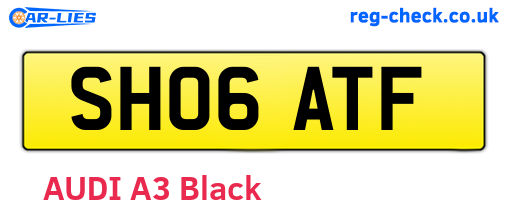 SH06ATF are the vehicle registration plates.