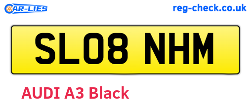 SL08NHM are the vehicle registration plates.