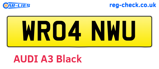 WR04NWU are the vehicle registration plates.