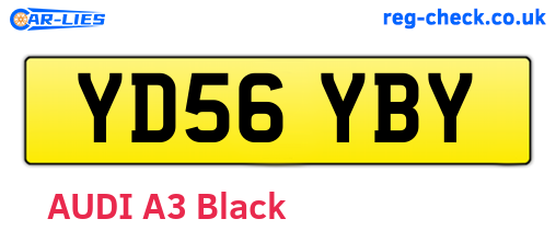 YD56YBY are the vehicle registration plates.