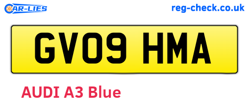 GV09HMA are the vehicle registration plates.