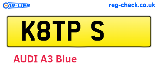 K8TPS are the vehicle registration plates.