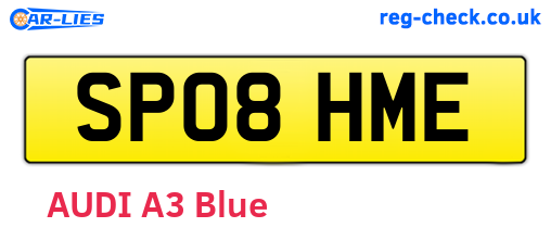 SP08HME are the vehicle registration plates.