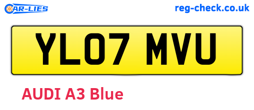 YL07MVU are the vehicle registration plates.