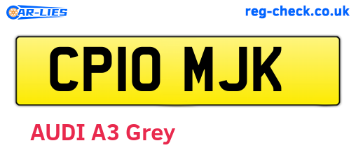 CP10MJK are the vehicle registration plates.