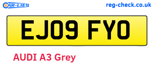 EJ09FYO are the vehicle registration plates.