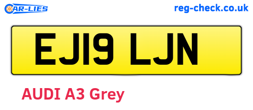 EJ19LJN are the vehicle registration plates.