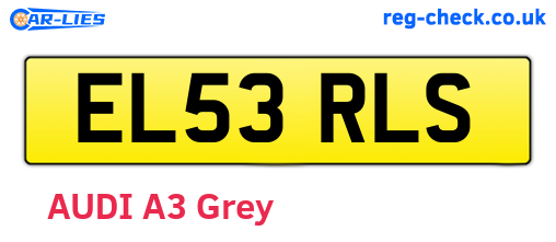 EL53RLS are the vehicle registration plates.