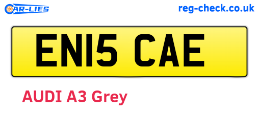 EN15CAE are the vehicle registration plates.