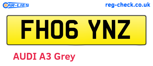 FH06YNZ are the vehicle registration plates.