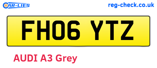 FH06YTZ are the vehicle registration plates.