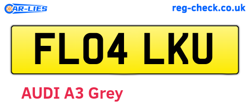 FL04LKU are the vehicle registration plates.