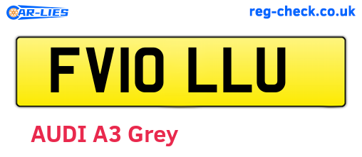FV10LLU are the vehicle registration plates.