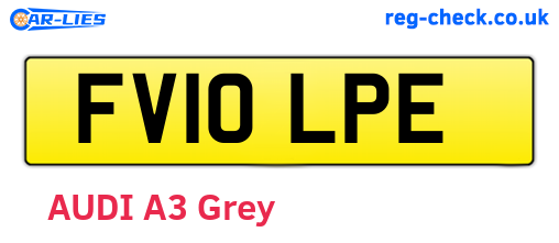 FV10LPE are the vehicle registration plates.
