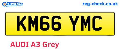 KM66YMC are the vehicle registration plates.