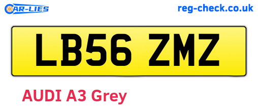LB56ZMZ are the vehicle registration plates.