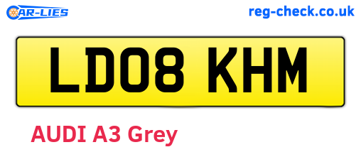 LD08KHM are the vehicle registration plates.