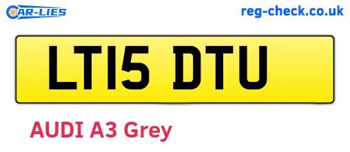 LT15DTU are the vehicle registration plates.