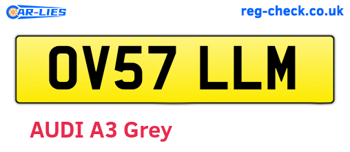 OV57LLM are the vehicle registration plates.