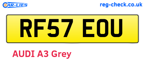 RF57EOU are the vehicle registration plates.