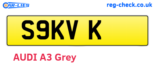 S9KVK are the vehicle registration plates.