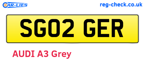 SG02GER are the vehicle registration plates.